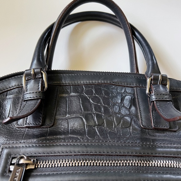 L.A.M.B. By Gwen Stefani Hemingford Satchel Black Vintage - Picture 2 of 16